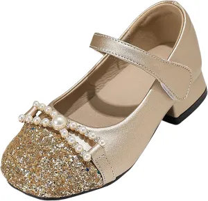 2025 Girls Casual Sandals Breathable Dressy Party Dance Shoes Comfortable Beach Vacation Slides with Ankle Strap Fashion Cute Kids Closed Toe Slippers Summer Slip-On Low Heel Walking Footwear