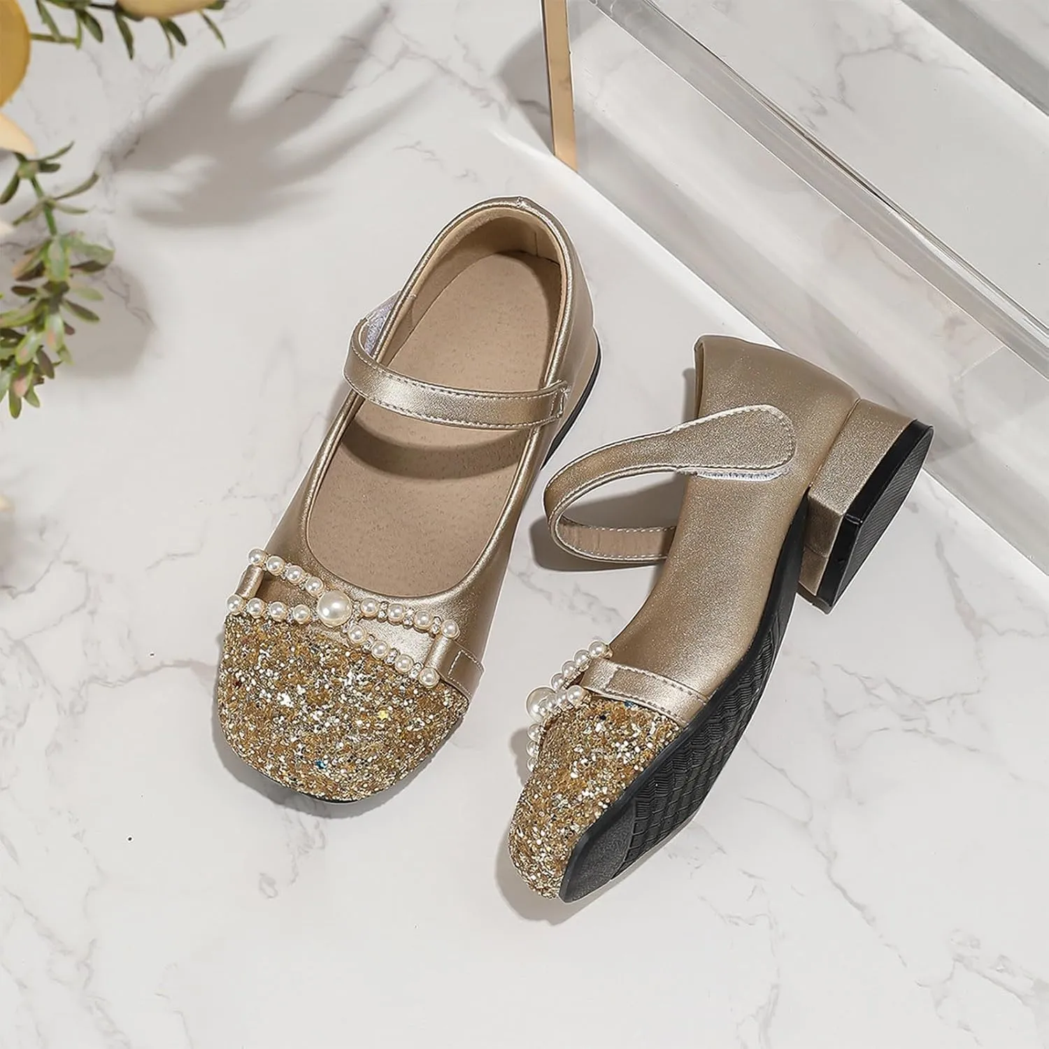 2025 Girls Casual Sandals Breathable Dressy Party Dance Shoes Comfortable Beach Vacation Slides with Ankle Strap Fashion Cute Kids Closed Toe Slippers Summer Slip-On Low Heel Walking Footwear