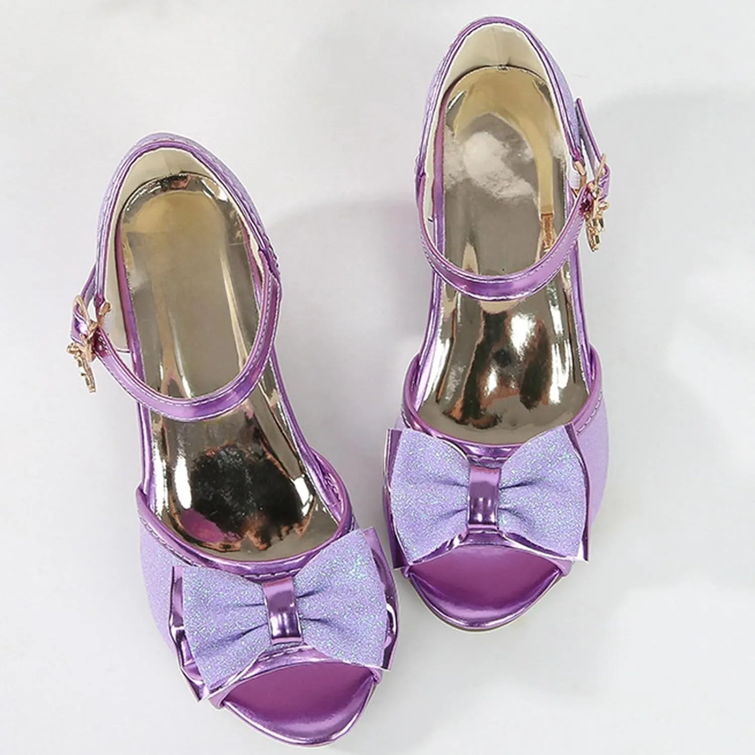 2025 Girls Casual Sandals Comfortable Dressy Party Dance Shoes with Ankle Strap Fashion Cute Bow Open Toe Soft Sole Kids Slippers Breathable Slip-On Shoe Summer Beach Vacation Slides