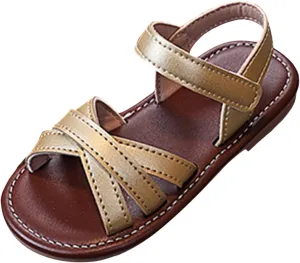 2025 Girls Casual Sandals Fashion Outdoor Sport Walking Footwear with Ankle Strap Summer Slip-On Beach Vacation Slides Comfortable Cute Kids Open Toe Slippers Breathable Dressy Party Dance Shoes