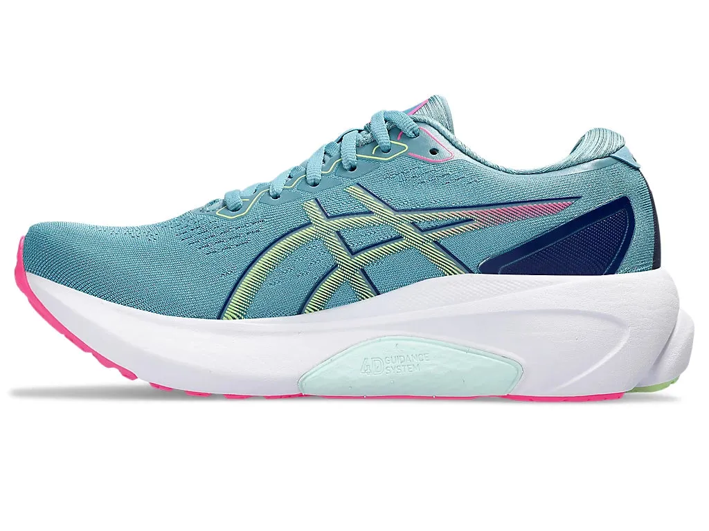 Asics Womens Gel Kayano 30- Gris Blue/Lime Green (1012B357-402)