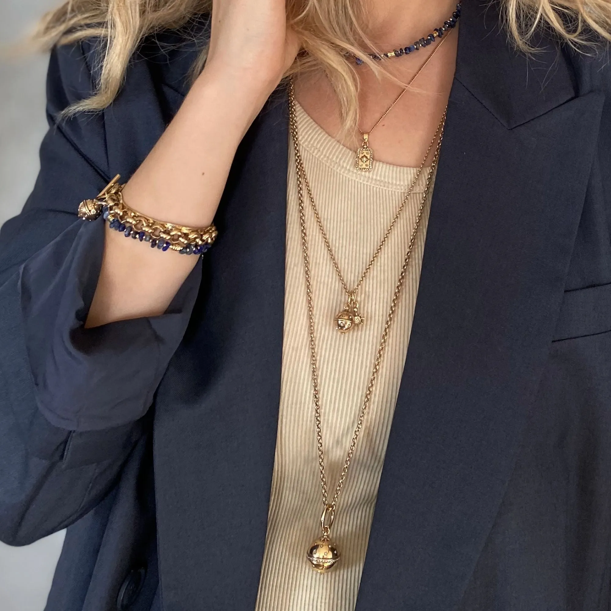 Astro Gold Necklace 65cm