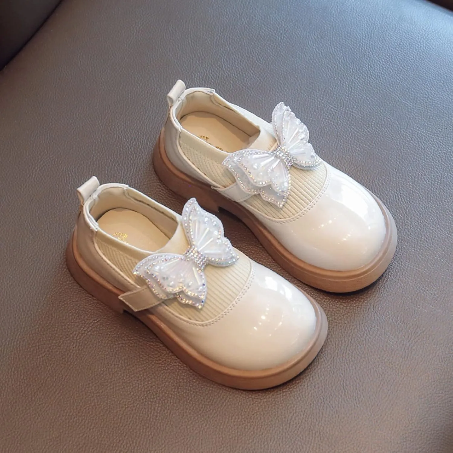Baby Girls Shoes Girl Shoes Small Leather Shoes Single Shoes Children Dance Shoes Girls Performance Slip on Water Shoe
