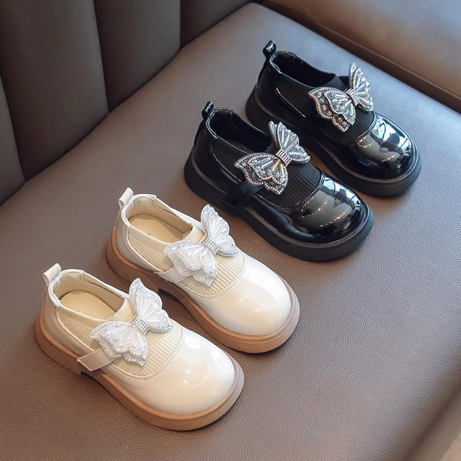 Baby Girls Shoes Girl Shoes Small Leather Shoes Single Shoes Children Dance Shoes Girls Performance Slip on Water Shoe