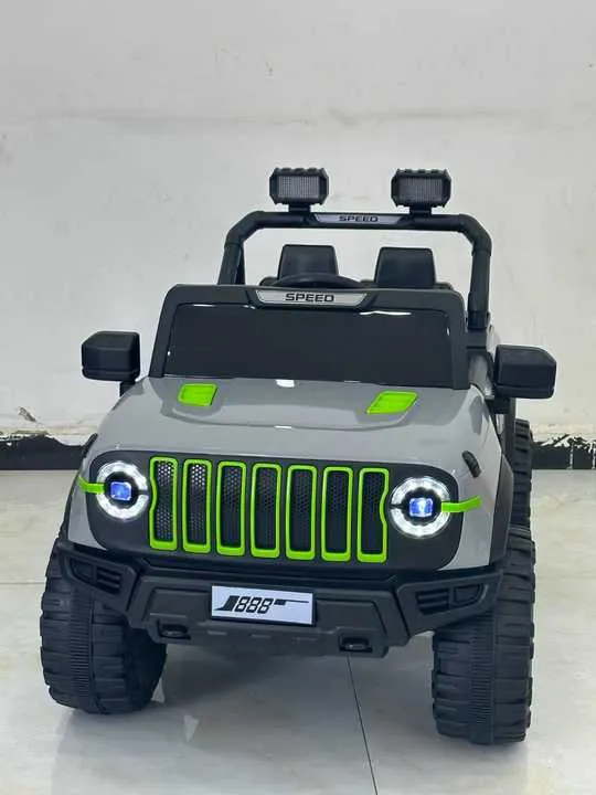 Battery Operated Ride On Jeep With Music Light & Remote Grey