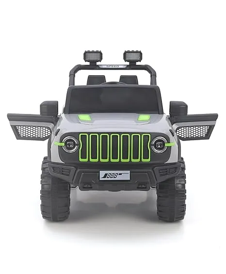 Battery Operated Ride On Jeep With Music Light & Remote Grey