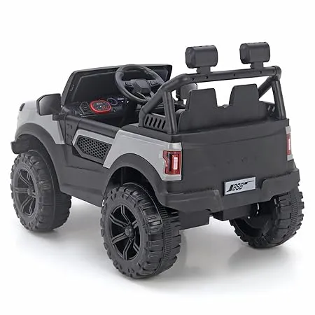 Battery Operated Ride On Jeep With Music Light & Remote Grey