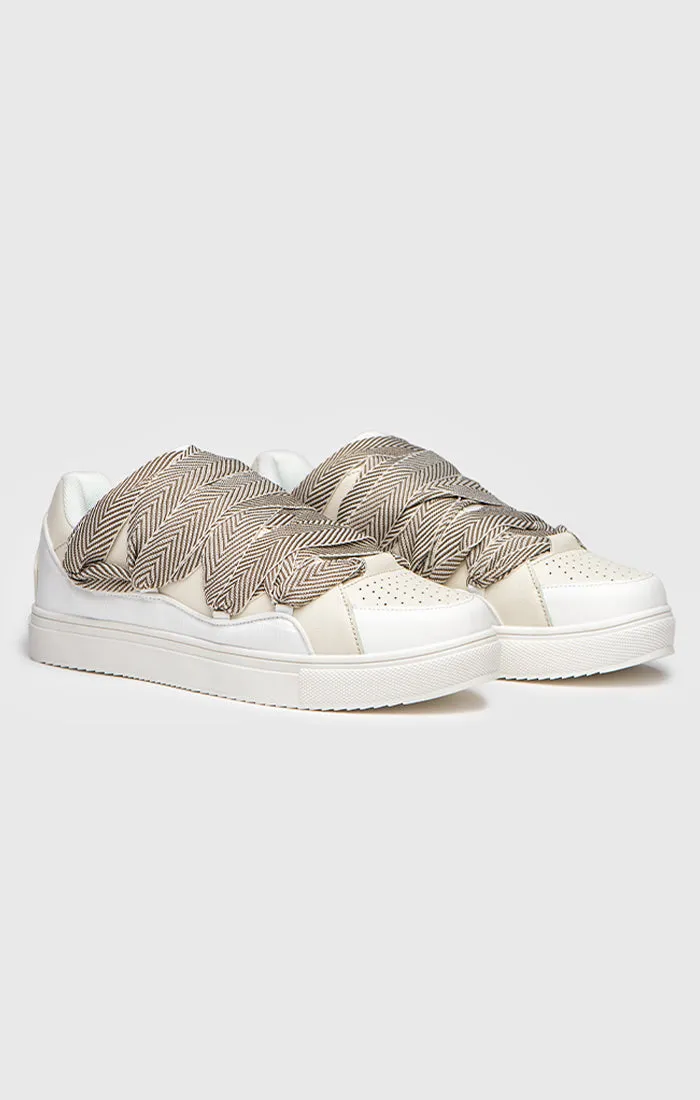 BEIGE ROUGH SNEAKERS