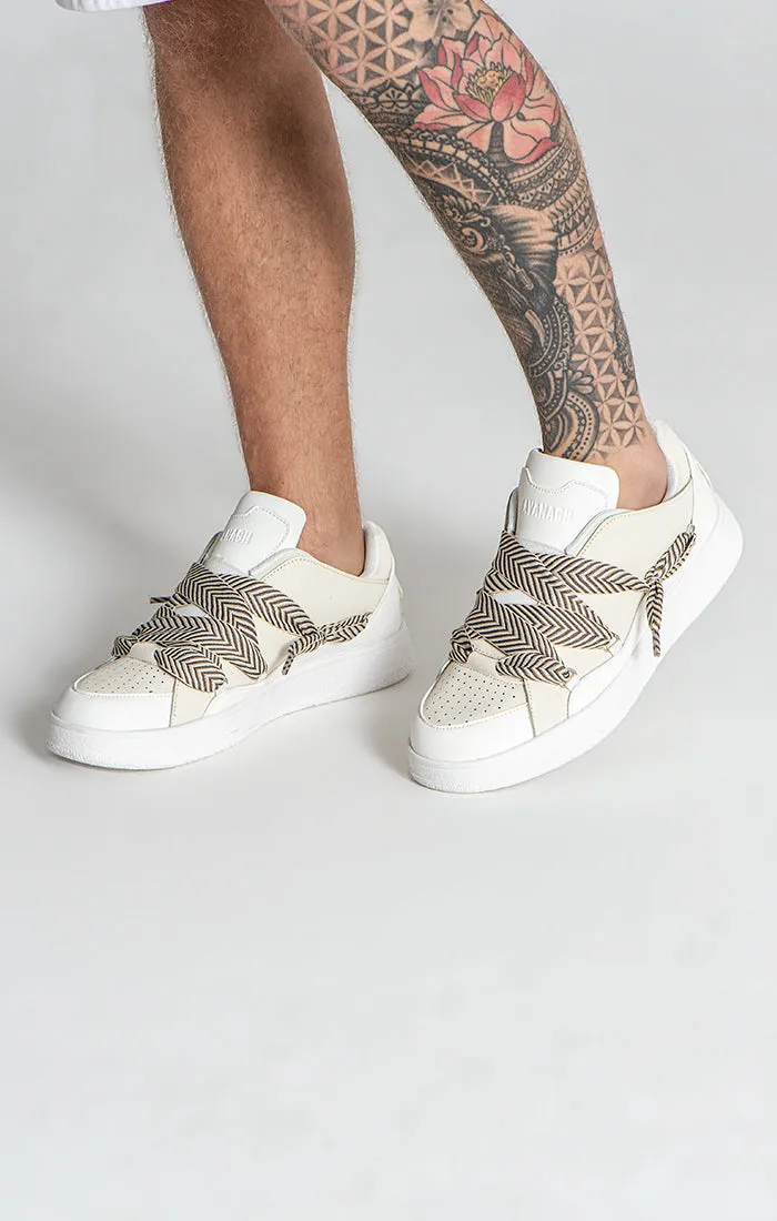 BEIGE ROUGH SNEAKERS