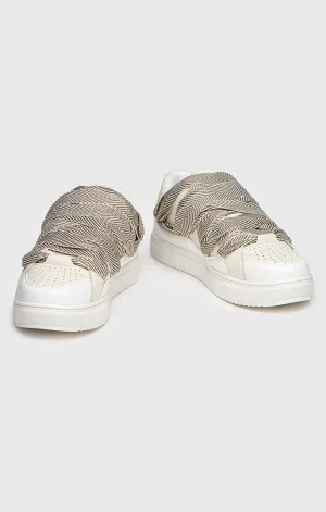 BEIGE ROUGH SNEAKERS
