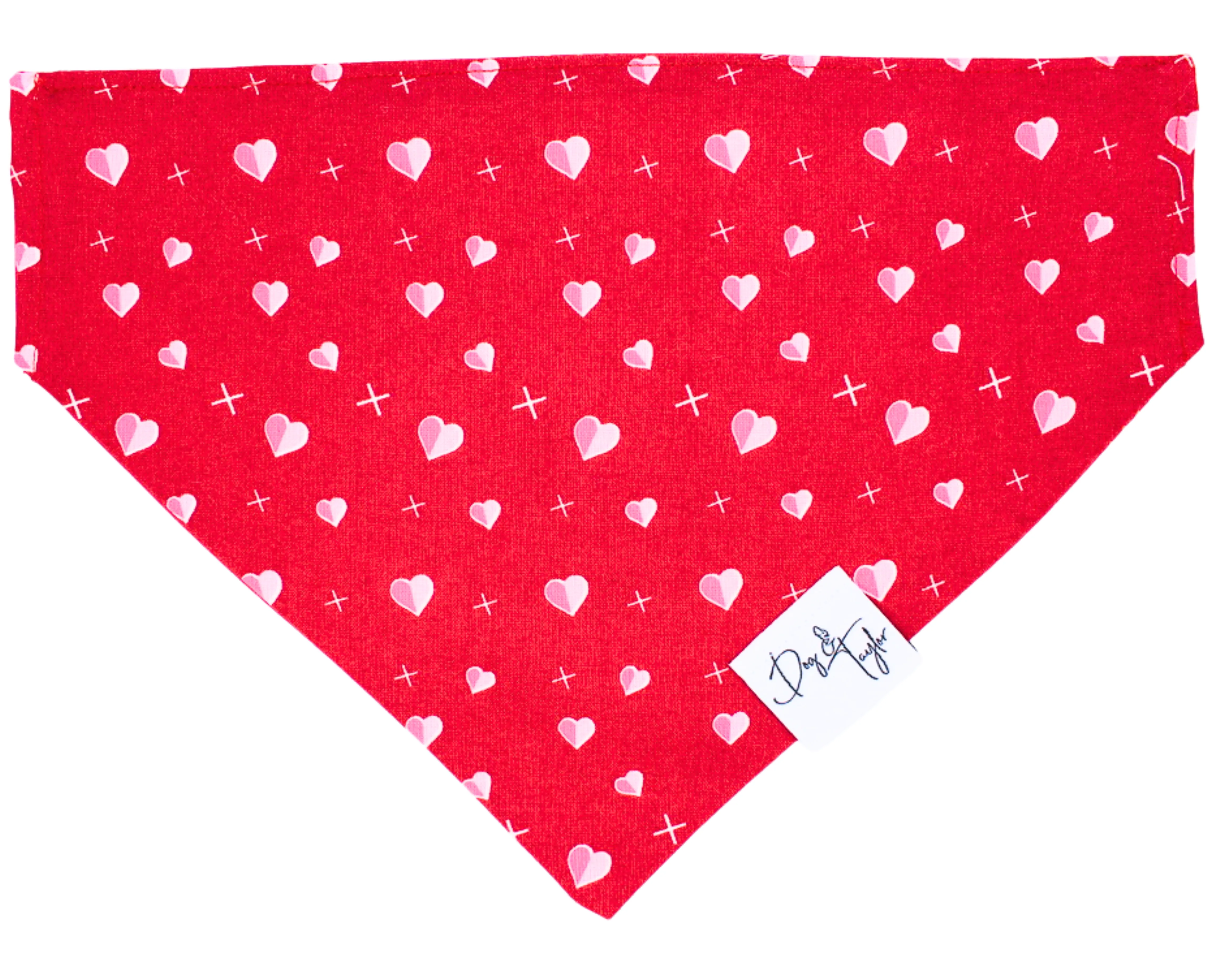 Best Friends Hearts Dog Bandana