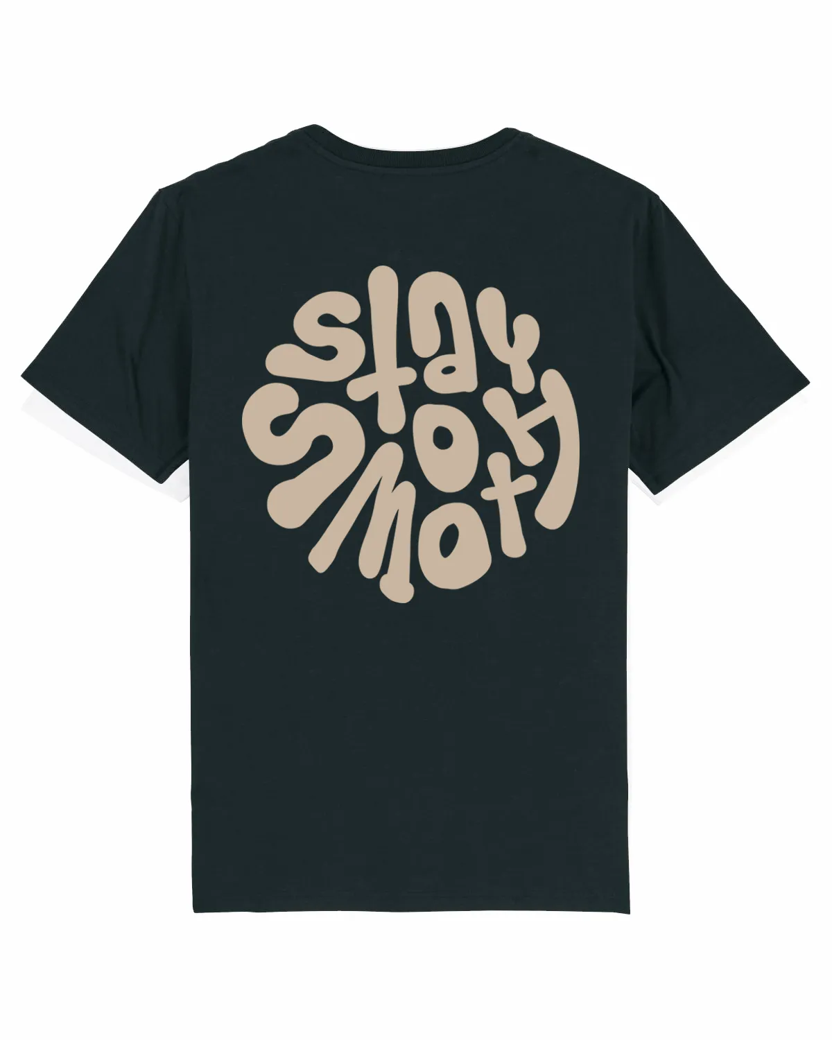 Black T / Stay Smooth Sand Front Back Women