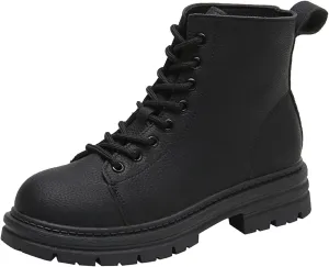 Booties for Women Ankle Womens Flat Booties Black Cowgirl Boots for Women Womens Bootie Round Toe Flat Heel Closed Toe Pointed Toe Stacked Mid Heel