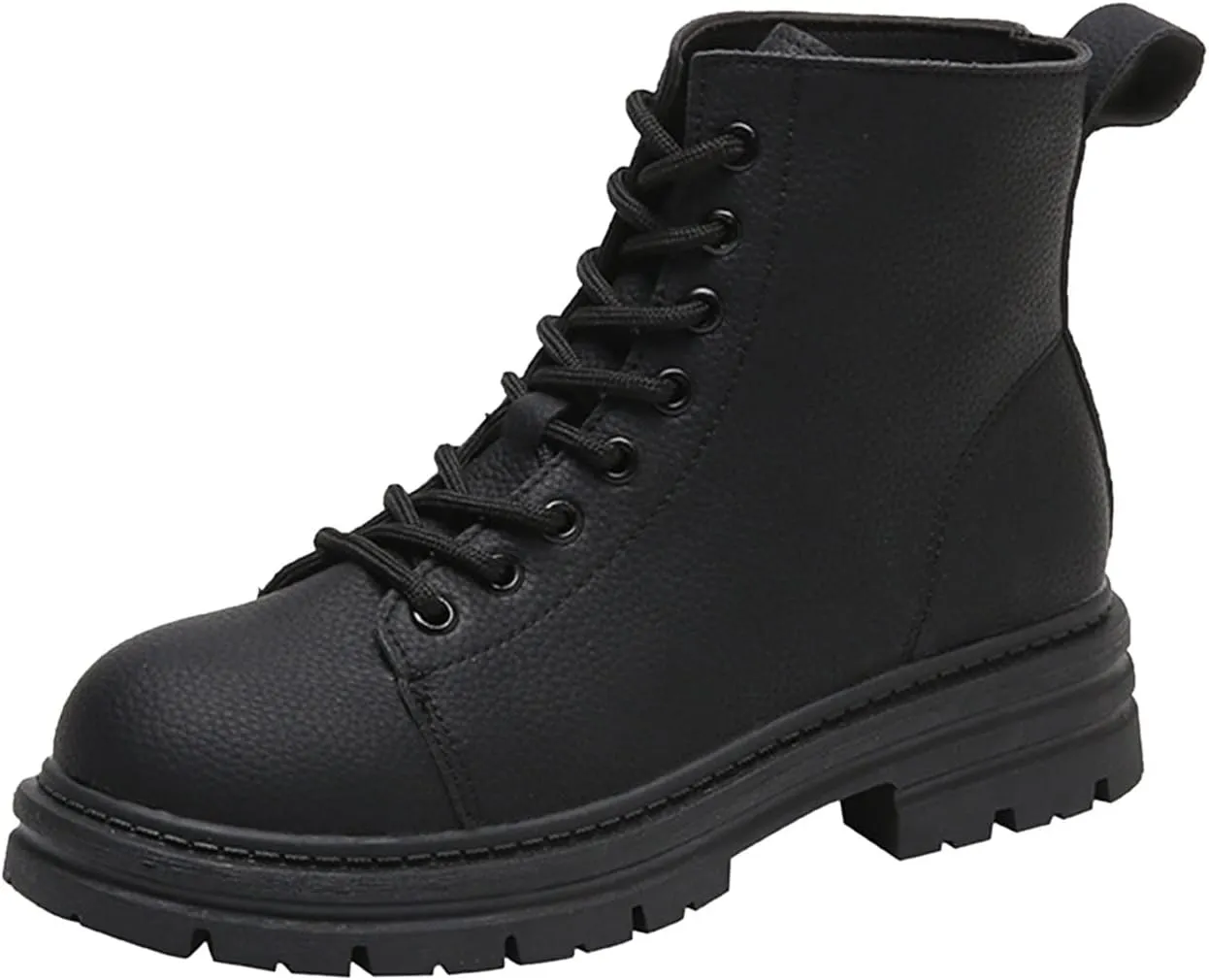 Booties for Women Ankle Womens Flat Booties Black Cowgirl Boots for Women Womens Bootie Round Toe Flat Heel Closed Toe Pointed Toe Stacked Mid Heel