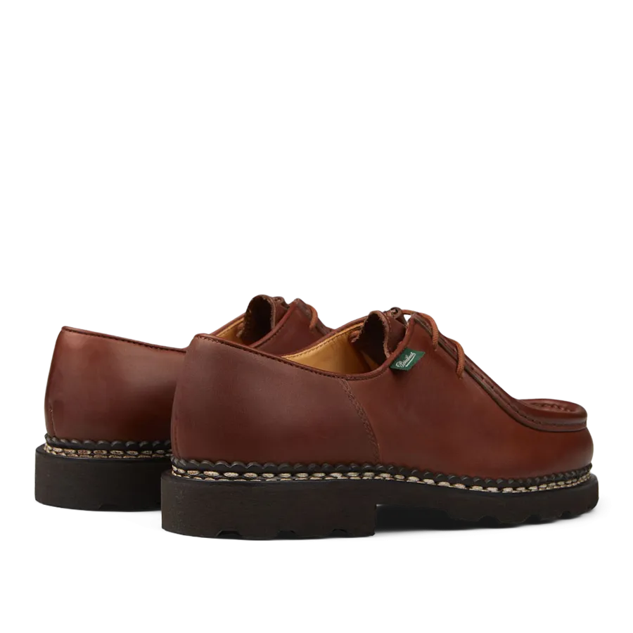 Brown Lis Marron Leather Michael Derbies