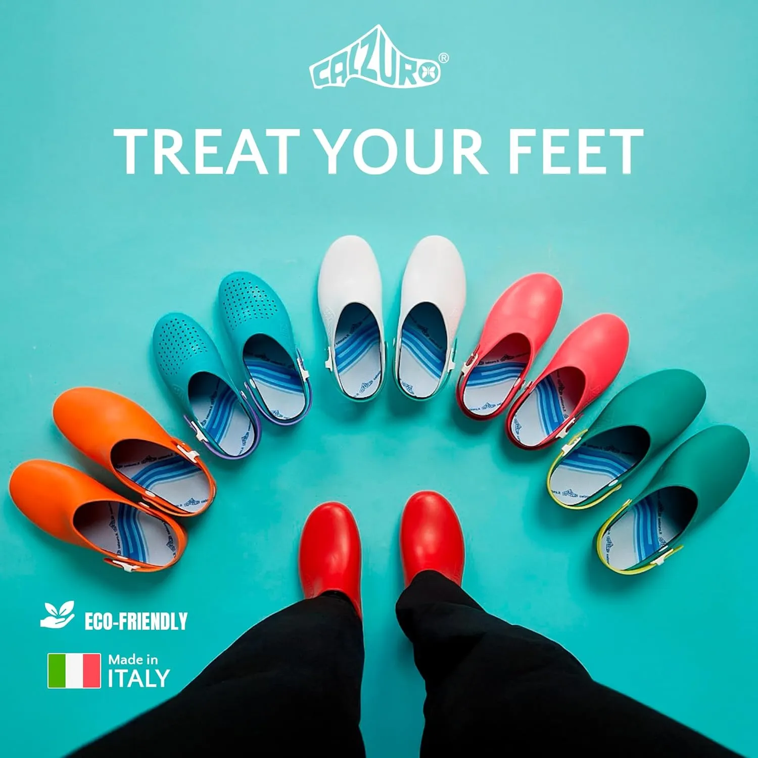 Calzuro Comfort Insole - Molded Foam Shoe Inserts for Women and Men, Cushioned & Supportive, Moisture-Wicking, Machine Washable, Pair - 39/40 US Women's 9.5-10.0 / US Men's 7.5-8.0