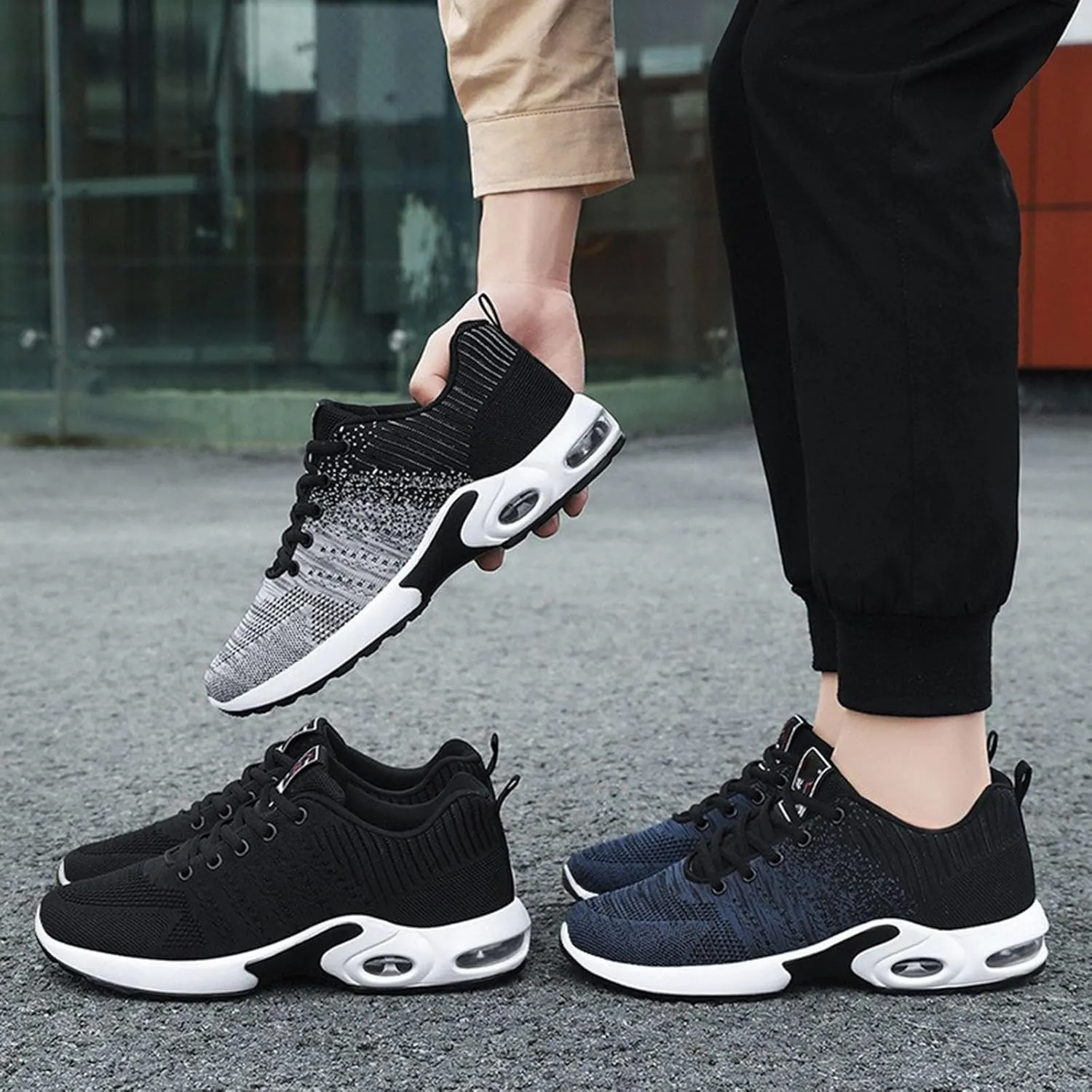 Cathalem Running Shoes for Women Air Cushion Running Shoes Walking Shoes Mesh Gym Fashion Sneakers Athletic Comfortable