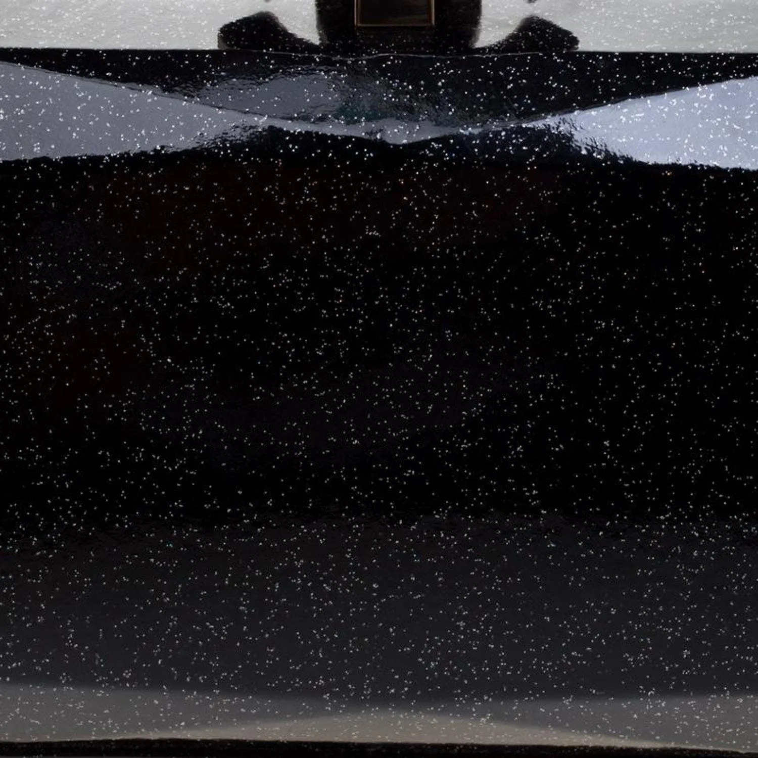 Chanel 2008 Swarovski CC Black Patent Glitter Gala Red Carpet Clutch Minaudire