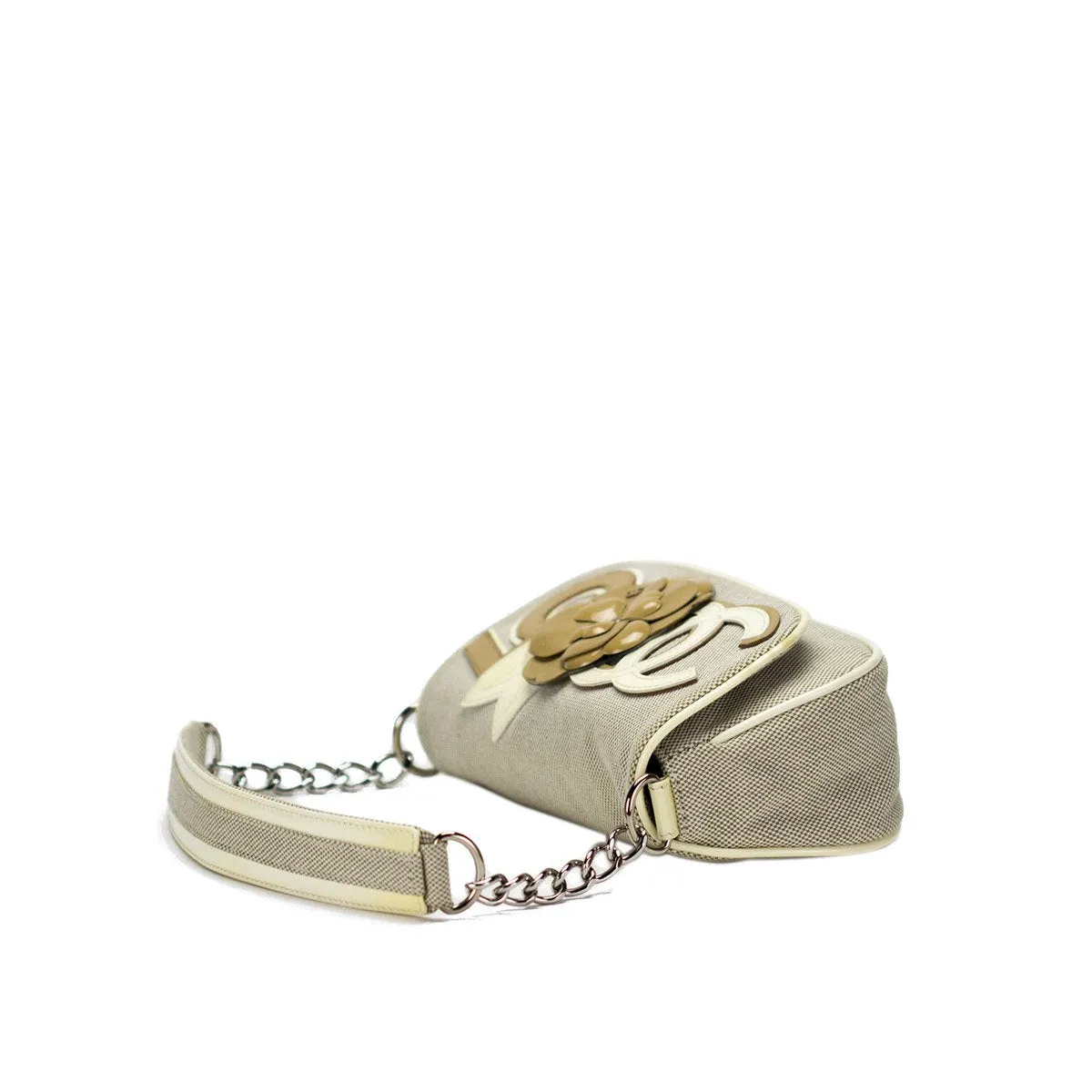 Chanel Beige Camelia Small Flap Bag