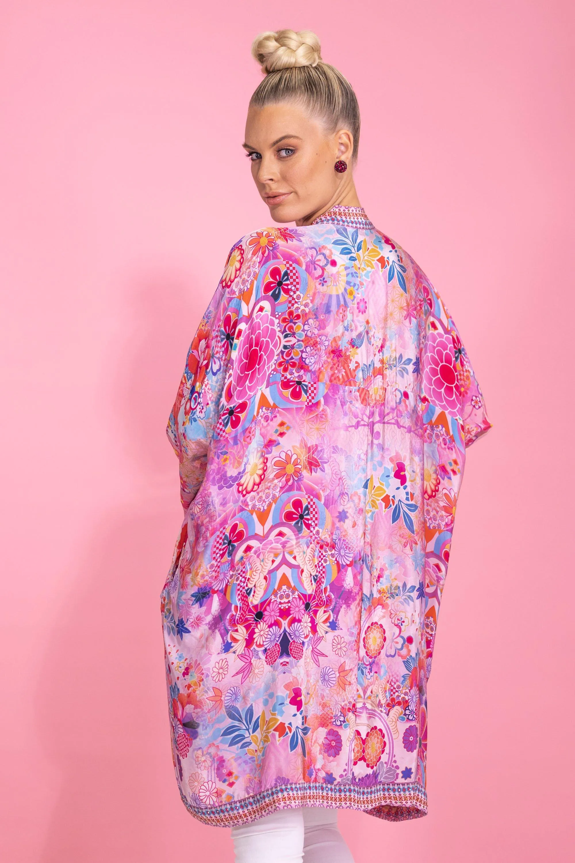 CHERRY BLOSSOM - KIMONO SHRUG, SHORT