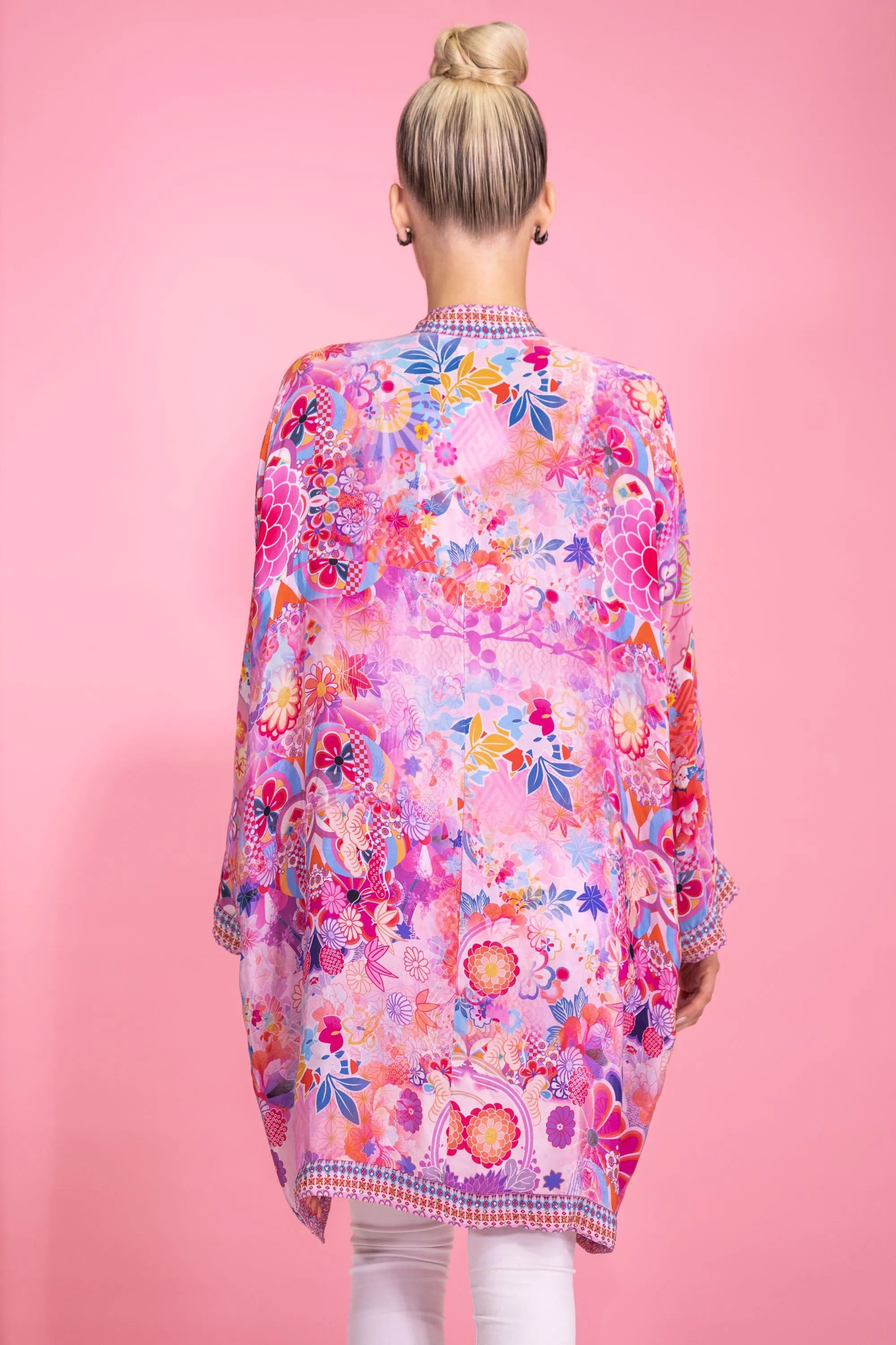 CHERRY BLOSSOM - KIMONO SHRUG, SHORT