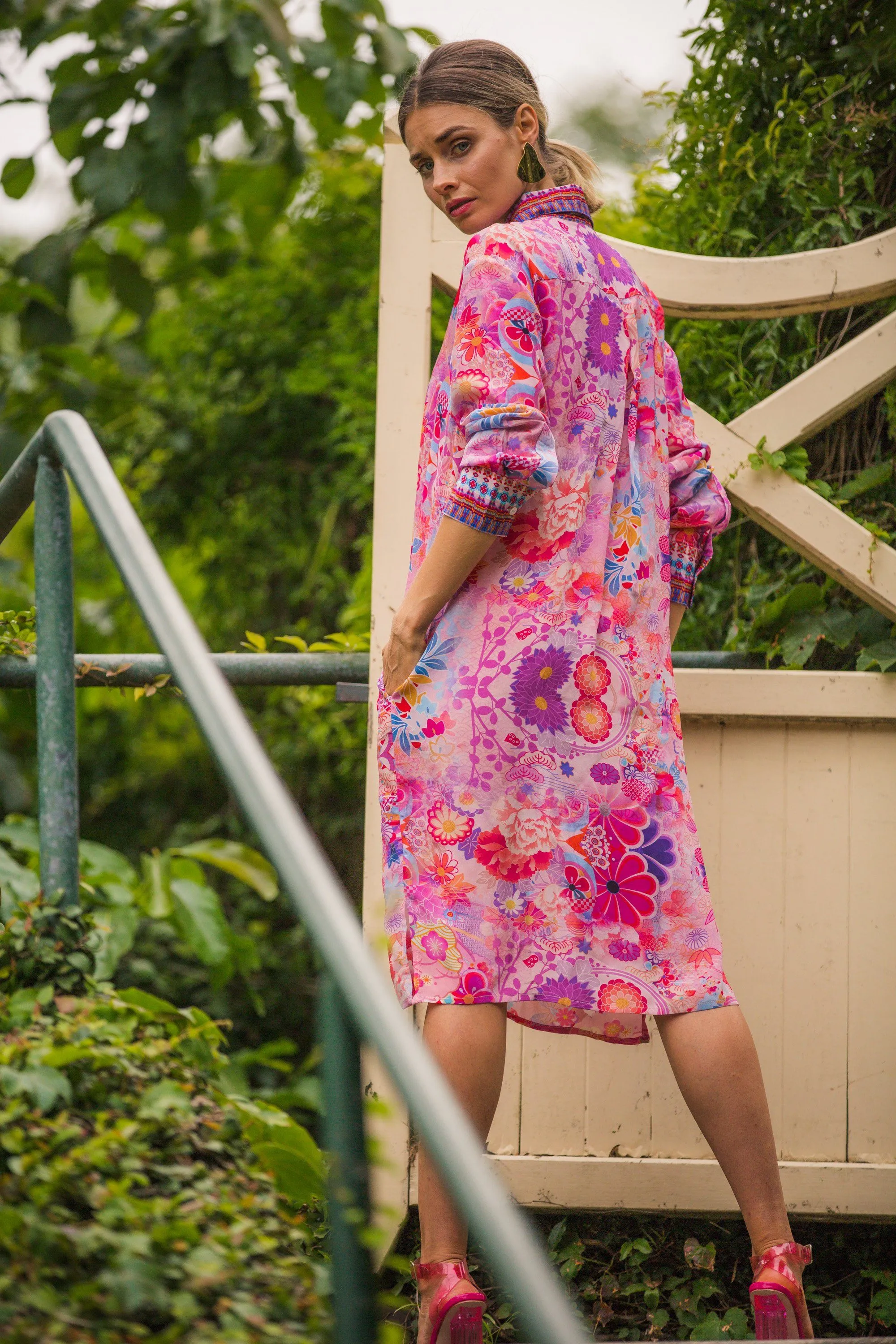 CHERRY BLOSSOM - SHIRT DRESS