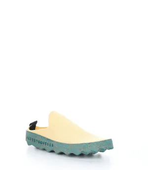 CLOG102ASP BUTTER/GREEN Slip-on Shoes|CLOG102ASP Chaussures �� Bout Rond in Jaune