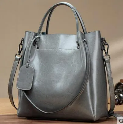 Elegant Women's Genuine Leather Tote Handbag