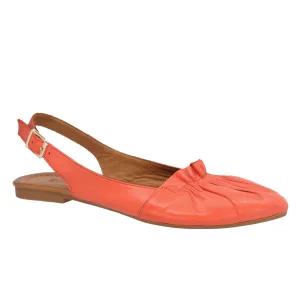Everly Women's Laguna 01 Slingback Flats- Coral