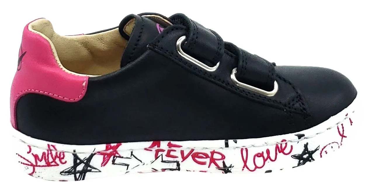 Falcotto Girl's COUVIN Sneakers, VITELLO NERO