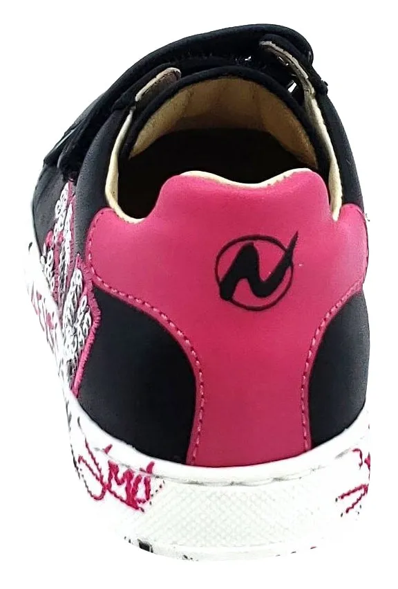 Falcotto Girl's COUVIN Sneakers, VITELLO NERO