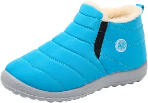 Girl Fall Boots Size 11 Childrens Winter Fleece Childrens Boots Flat Splashing Girls Shoes Boots Size 11