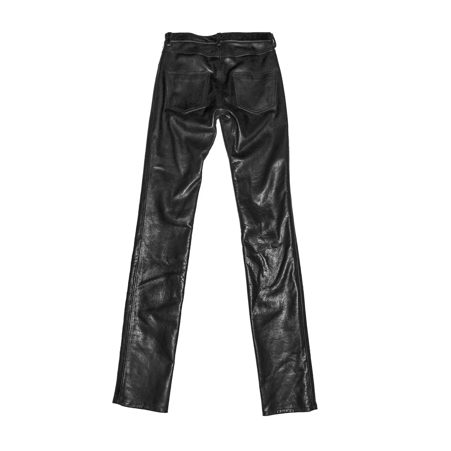 HEARTBREAKER BLACK LEATHER PANTS (Slim Fit)