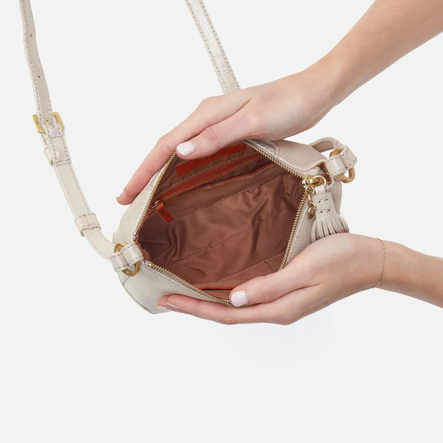 Hobo Lexi Crossbody - Sand Shimmer
