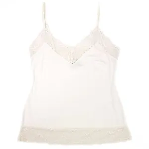 Home Apparel Camisole Ivory With Ivory Lace