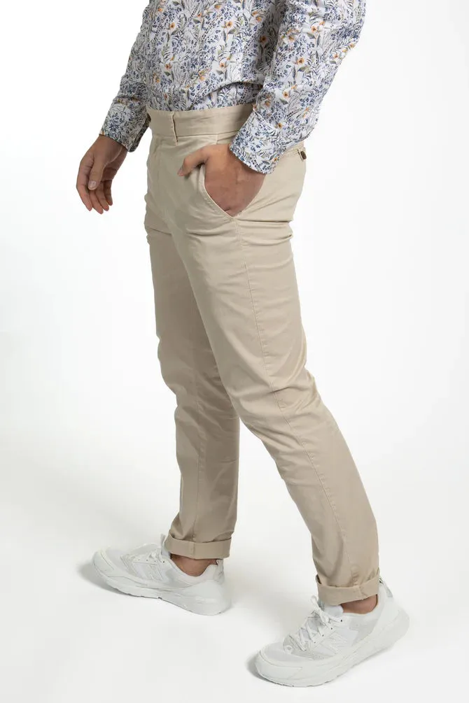 JAMES HARPER JHRT24 CHINO PANT - Pebble