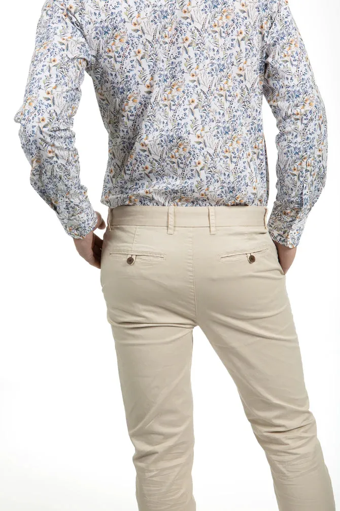 JAMES HARPER JHRT24 CHINO PANT - Pebble