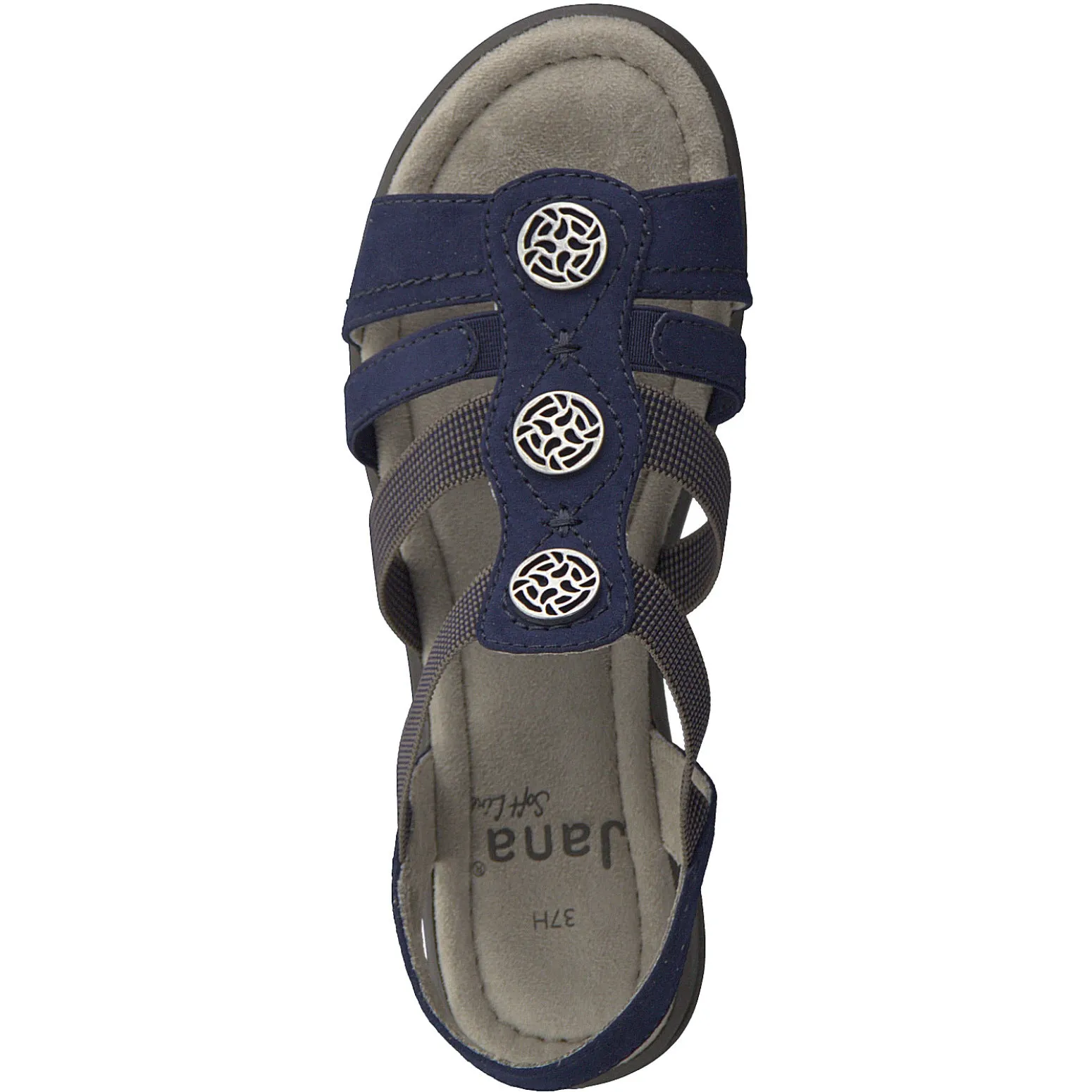 Jana 28165 Navy Slip on Sandal