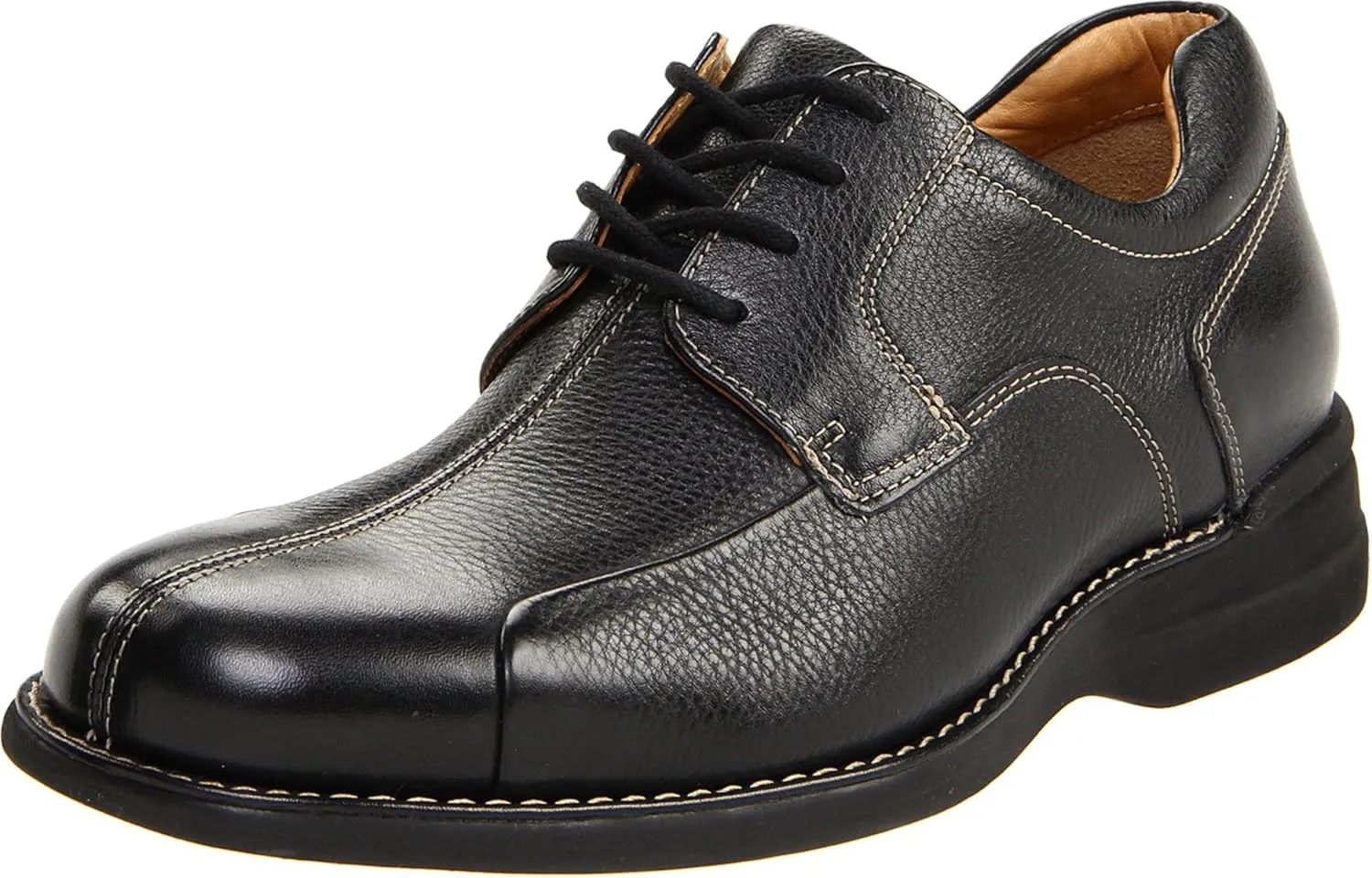 Johnston & Murphy Mens Shuler Moc Toe Slip-On Shoe | Cushioned Footbed | Full-Grain Leather | Rubber Sole | Padded Collar | Superior Comfort