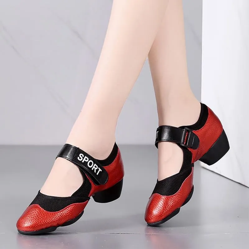 JUODVMP Women's Dance Sneakers Lady Athletic Jazz Modern Dance Shoes with Air Cushion,Model KCBD19-3