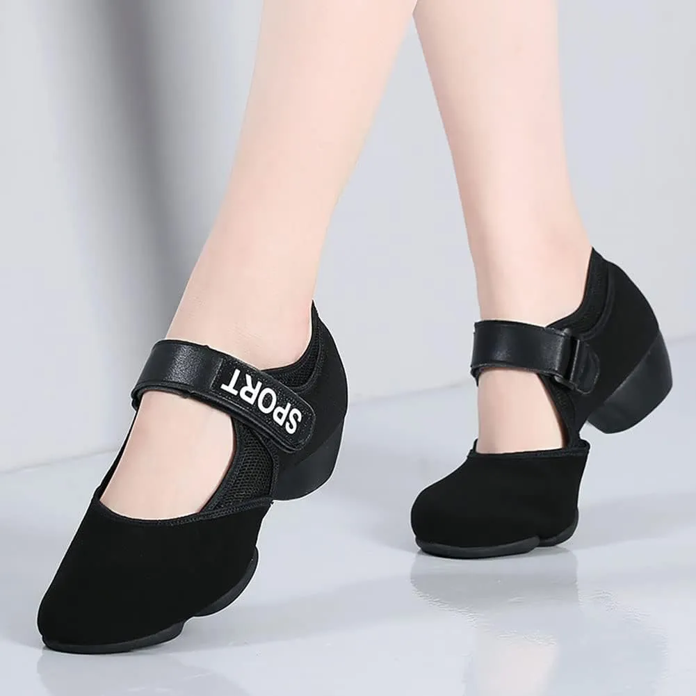 JUODVMP Women's Dance Sneakers Lady Athletic Jazz Modern Dance Shoes with Air Cushion,Model KCBD19-3