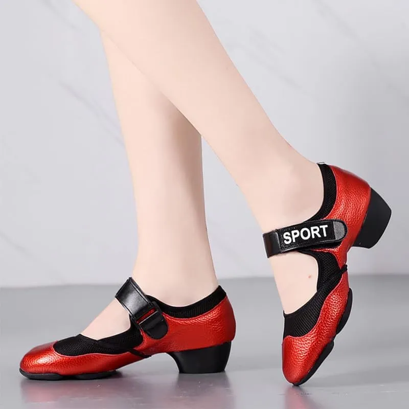 JUODVMP Women's Dance Sneakers Lady Athletic Jazz Modern Dance Shoes with Air Cushion,Model KCBD19-3