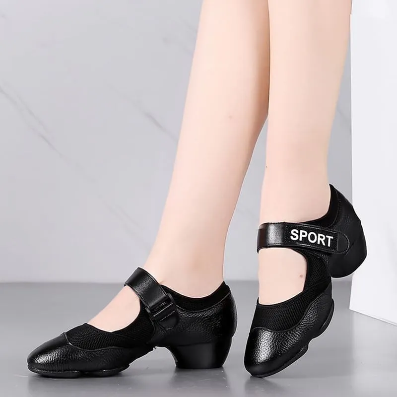JUODVMP Women's Dance Sneakers Lady Athletic Jazz Modern Dance Shoes with Air Cushion,Model KCBD19-3