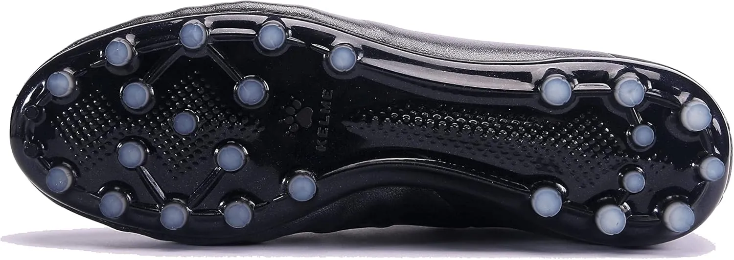 KELME Soccer Cleats Calfskin Leather Men's and Women's - Soccer Shoes Outdoor/Indoor Unisex Adult Sizes - Artificial Grass AG