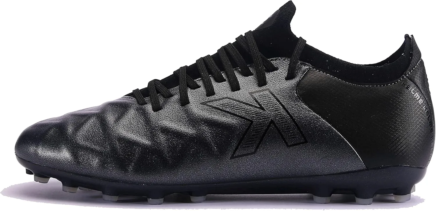 KELME Soccer Cleats Calfskin Leather Men's and Women's - Soccer Shoes Outdoor/Indoor Unisex Adult Sizes - Artificial Grass AG