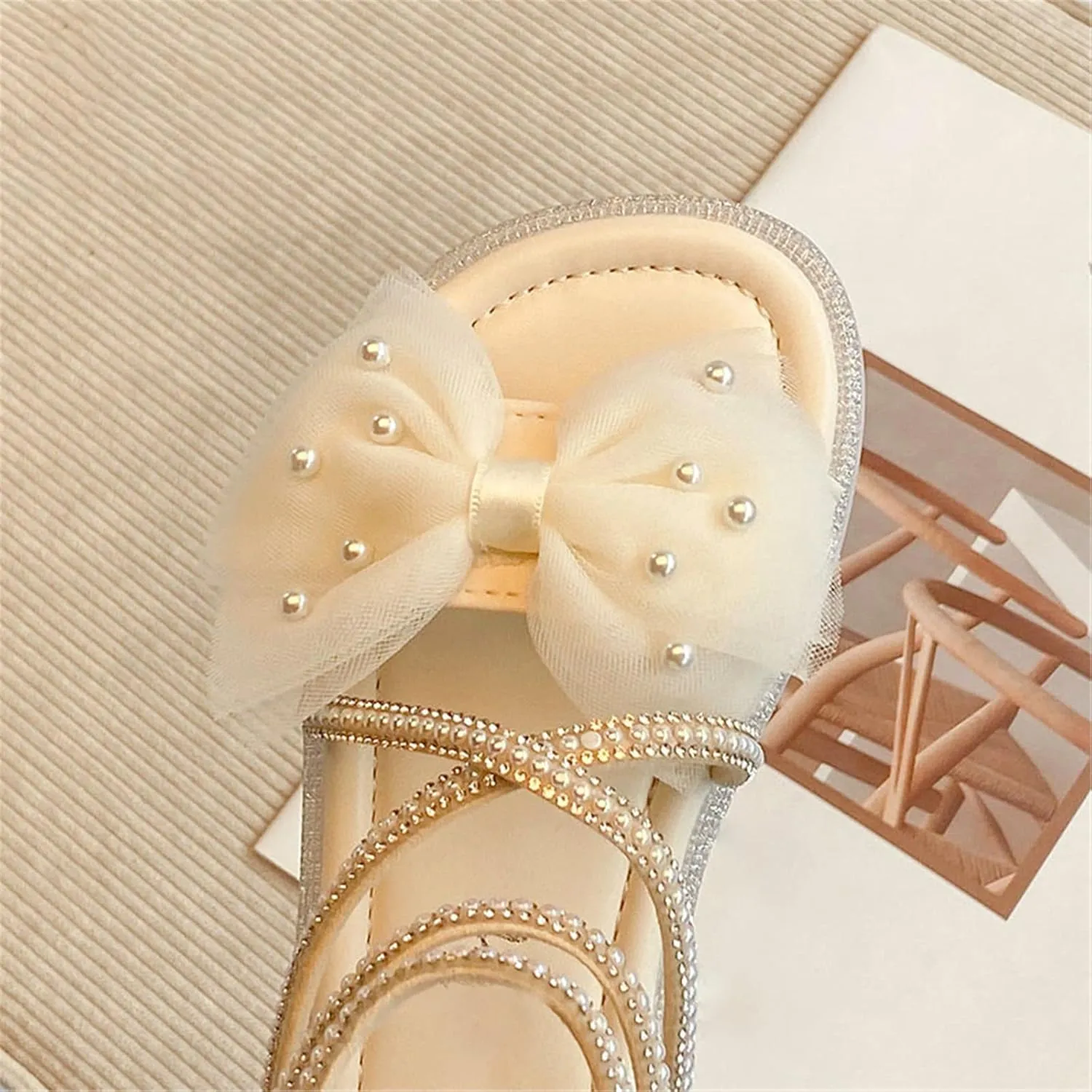 Kids Baby Girls Sandals Fashion Rhinestone Bow Roman Dress Princess Shoes Little Child/Big Cute Girl Sandals