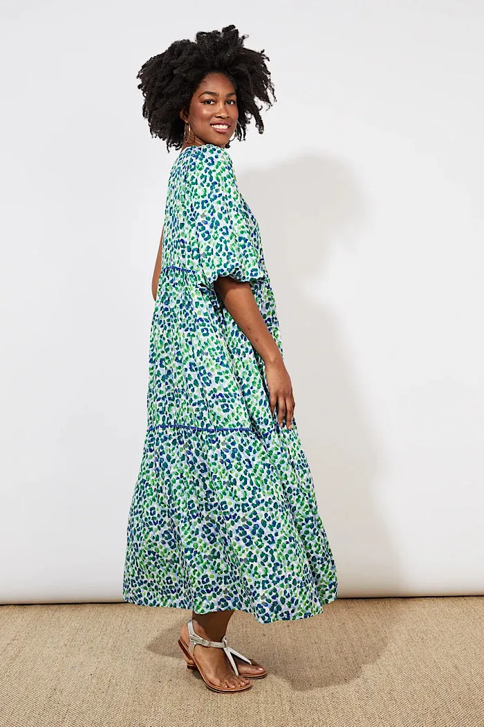 LAMU ONE SHOULDER DRESS - SAVANNA BLUE