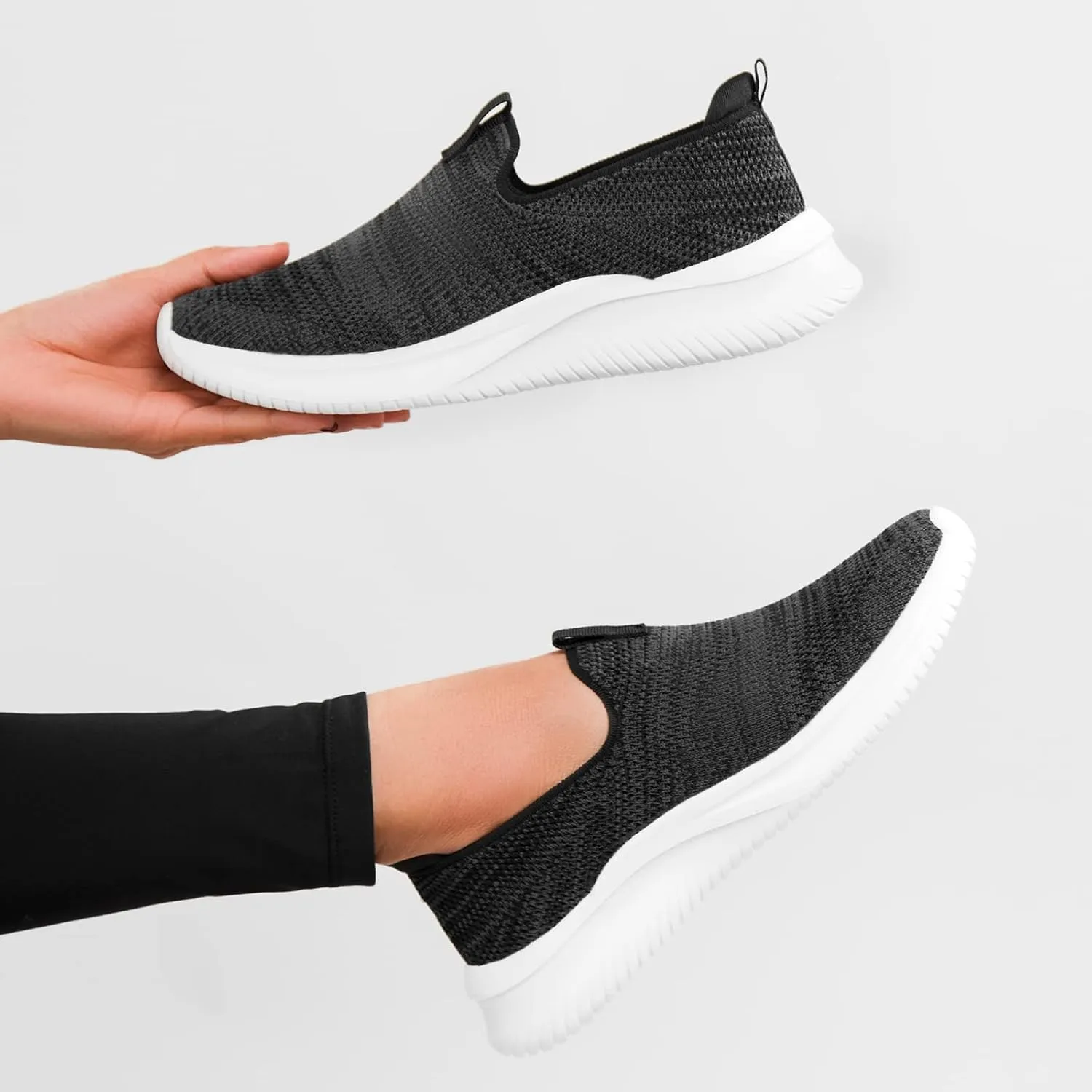 MaxMuxun Walking Shoes for Women Lightweight Slip on Sneakers for Women Non-Slip Workout Athletic Running Shoes with Arch Support