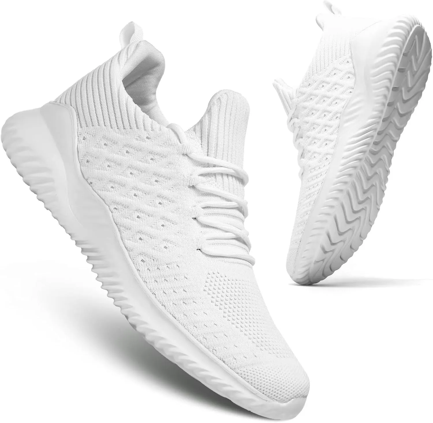 Mens Running Shoes Comfortable Walking Sneakers Mesh Lightweight Breathable Tennis Trainers Casual Soft Sole Work Gym