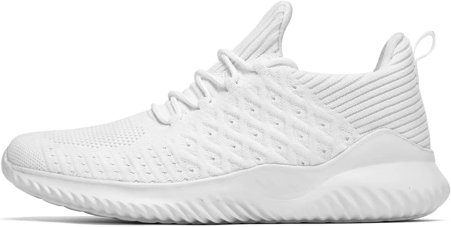 Mens Running Shoes Comfortable Walking Sneakers Mesh Lightweight Breathable Tennis Trainers Casual Soft Sole Work Gym